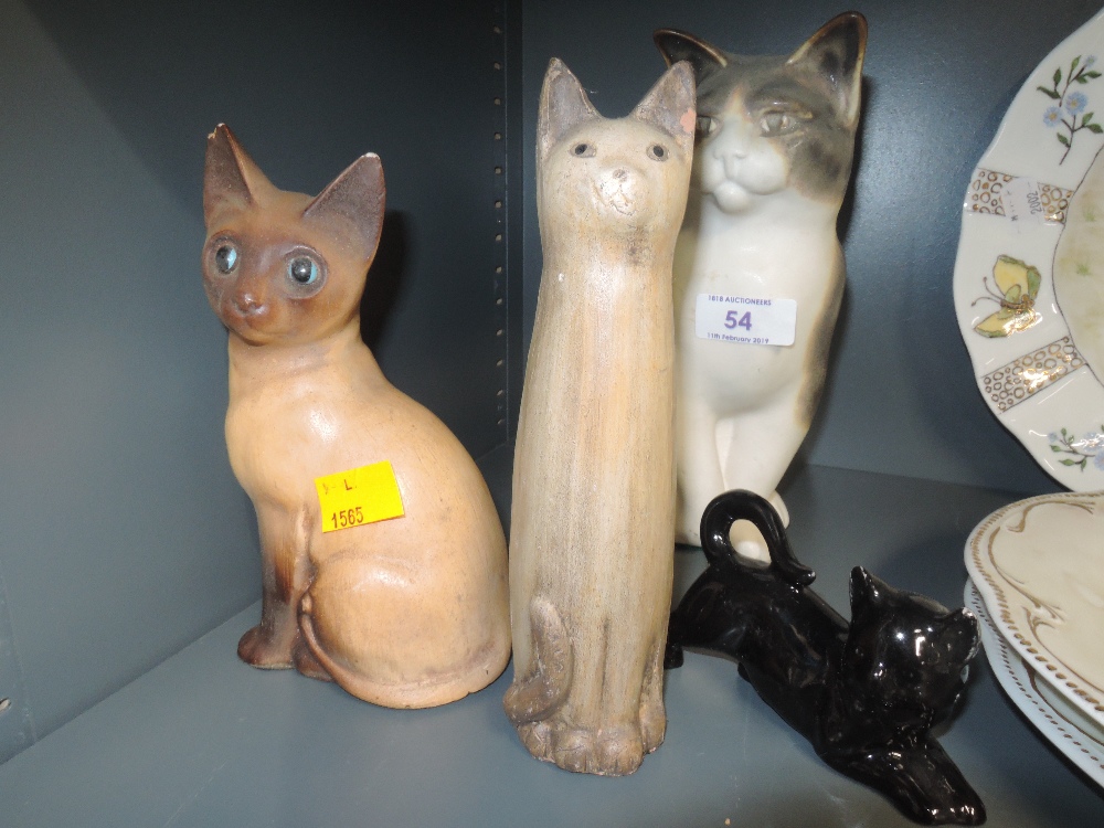 A selection of cat figures and figurines