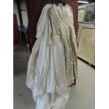 four vintage wedding dresses, approx 50s and 60s. Good condition, smaller sizes.