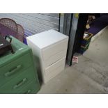 A vintage painted chest of 4 drawers