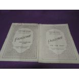 Two early programmes for theatre and musicals for the Edinburgh Empire