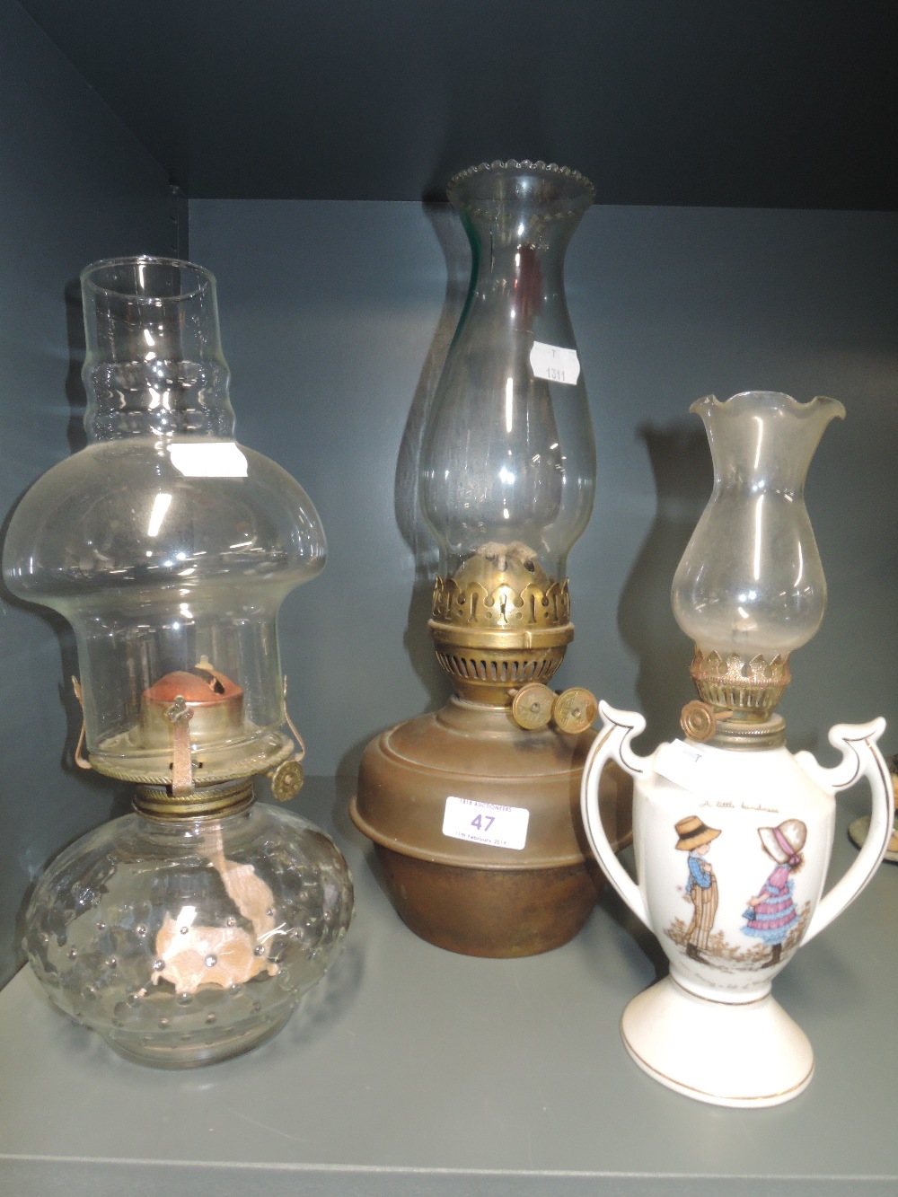 A selection of oil lamps and burners