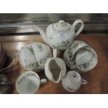 A vintage part tea service by Franconia with transfer print