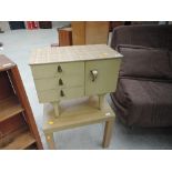 A vintage sewing cabinet