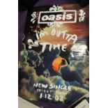 Oasis - 'out of time ' hard to find shop promo poster - a future collectable