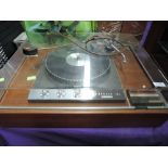 A Garrard 401 turntable, in scratch built cabinet, and collection of spares etc