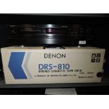 A Denon DRS-810 cassette deck, horizontal loading