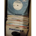 Large box of mixed 150 45's - mainly 60's - plus other eras - great shop stock - jukebox - online
