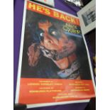 Large Alice Cooper gig poster - bought at the actual gig by the vendor - rare item