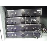 Four Cambridge Audio power amplifiers, installation type