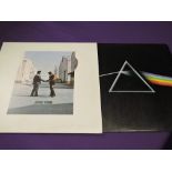 2 x Pink Floyd albums ' dark side ' and ' wish you were here '