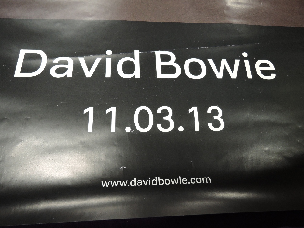 David Bowie ' next day ' rare shop promo poster - hard to find item - Image 2 of 2