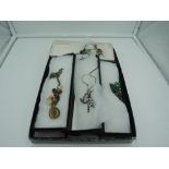 A selection of costume jewellery including beaded necklace etc