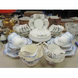 Two part tea and dinner services one by Aynsley and one by Grosvenor