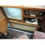 A vintage TV and gramophone cabinet, allegedly one of only two made for 1950s exhibition in