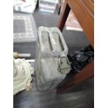 A vintage jerry can, possibly military