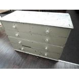 A Victorian painted chest of drawers