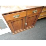 A Victorian mahogany side cabinet