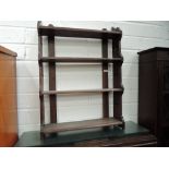 A Victorian Gothic style wall shelf