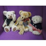 A Big Softies jointed bear, Graduate bear, height 17 inches, A Gail Clifford jointed bear, Stars &