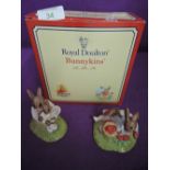 Two Royal Doulton figures or figurines from the Bunnykins range
