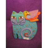 A cat figure or figurine from the Laurel Burch collection