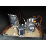 A Piquot tea set and tray