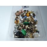 A selection of clip earrings of various designs