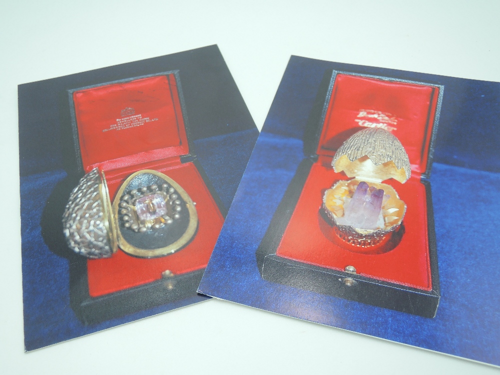 Two 1960's cased Stuart Devlin silver gilt surprise eggs of exclusive unique designs, the first - Image 8 of 8