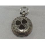 An Edwardian silver sovereign case having Irish decoration, Birmingham 1906, Makers mark S & Co