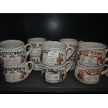 A collection of retro soup bowls