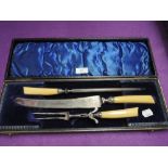 A boxed carving set