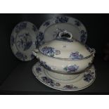 A Woods Oriental Birds tureen and platters