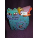 A cat figure or figurine from the Laurel Burch collection