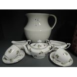 A selection of ceramics including cabinet display tea set