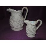 Two Parian ware jugs by Portmeirion