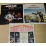 A lot of three albums - a Jerry Lewis and two Roy Clark albums - UK pressings