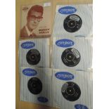 A Lof of five Roy Orbison London 45's and a UK Coral Buddy Holly ' rave on ' ep