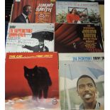 A ten album lot of Jimmy Smith long players , nice Hammond organ jazz with some original US Blue