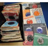 A lot of one hundred 1960's 45's - mostly in company sleeves