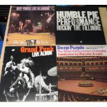 A lot of rock albums - nine in total and all been very well cared for - Humble Pie , Grand Funk