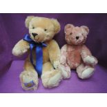 A MerryThought Diamond Jubilee jointed bear, limited edition 2391, height 17 inches and a Hermann