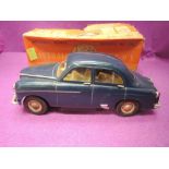 A Victory Industries 1:18 scale battery operated plastic model, Vauxhall Velox, dark blue having