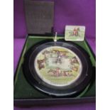 A Sandown roulette horse racing wheel by F.H. Ayres, the revolving disc with colour lithographs by