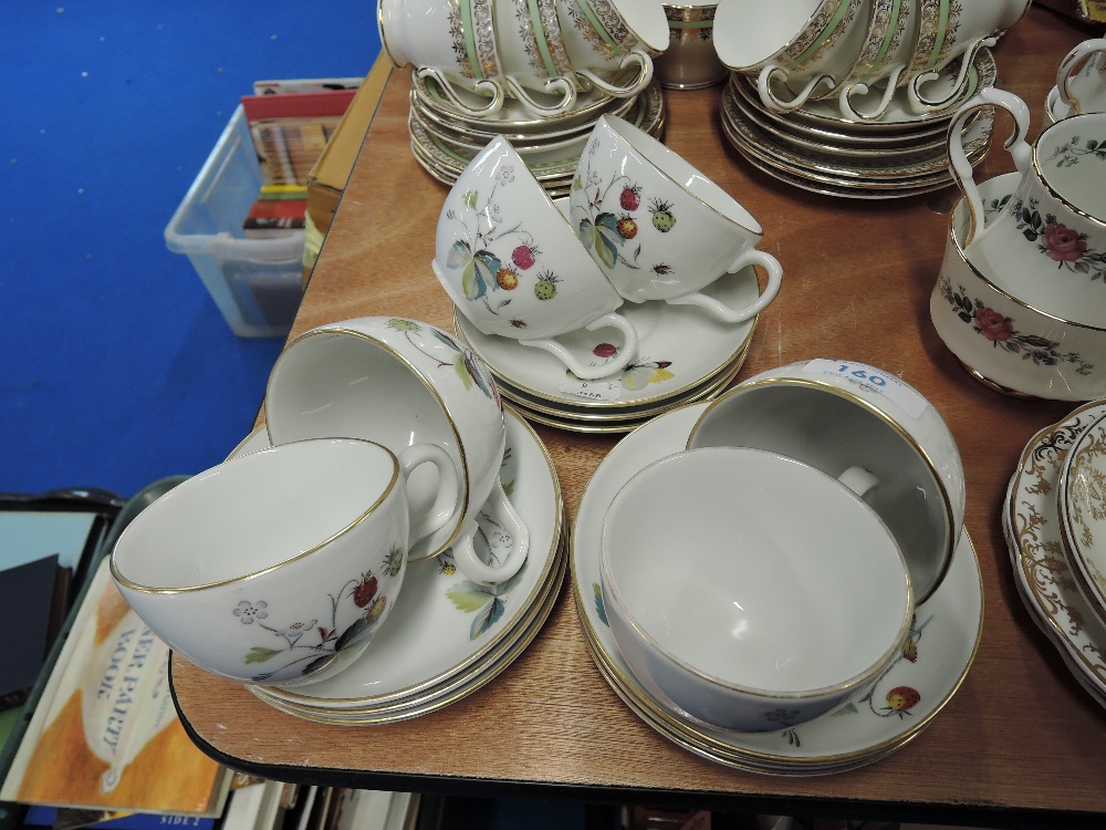 A selection of tea cups and saucers by Royal Worcester