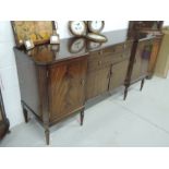 A reproduction Regency mahogany sideboard