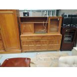 A vintage Nathan style cocktail/display sideboard