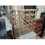 A rustic wine rack ( 25 bottle)