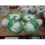 A selection of tea cups and saucers by Coalport