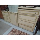 A selection of laminate bedroom furniture