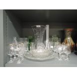 A selection of glassware including wine and spirit etc